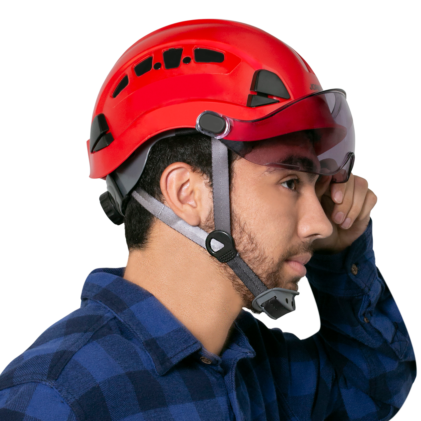 Retractable Eye Shield for Hard Hats