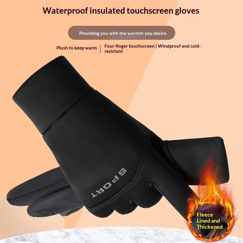 Mens Thermal Gloves Compatible With Touchscreens