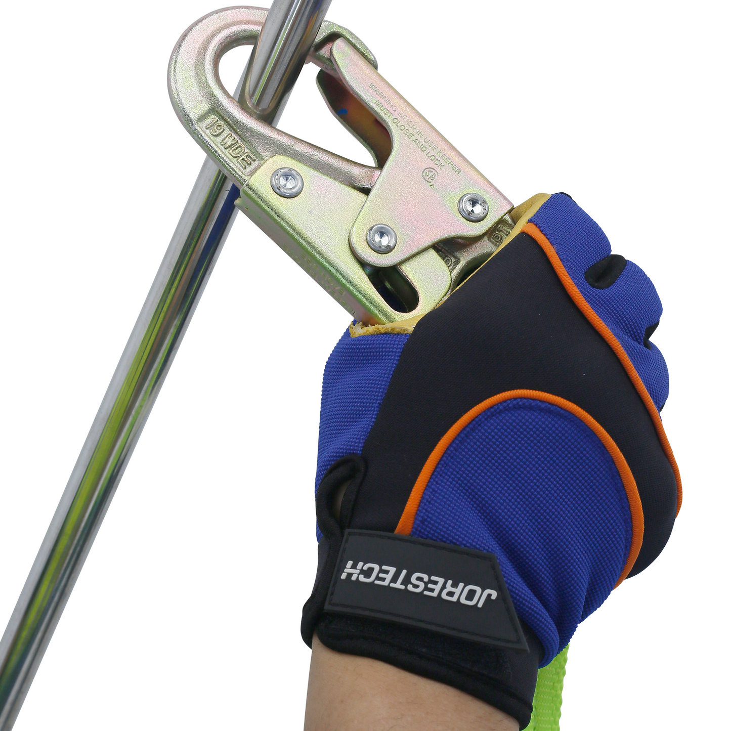Adjustable Work Positioning Lanyard with Self-Locking Snap Hooks