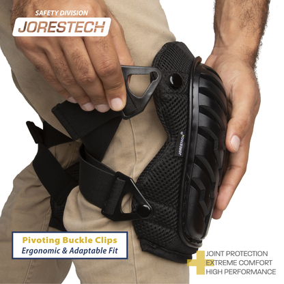 Anti-Skid Gel Filled Knee Pads with Adjustable Dual Straps