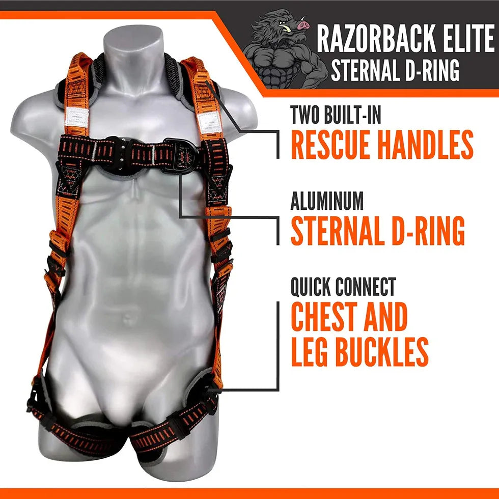 RAZORBACK ELITE STERNAL D-RING HARNESS