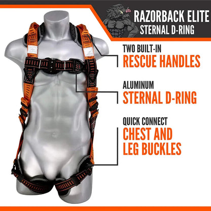 RAZORBACK ELITE STERNAL D-RING HARNESS