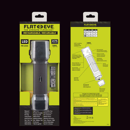 FLATEYE Rechargeable Work Flashlight — 2175 Lumens