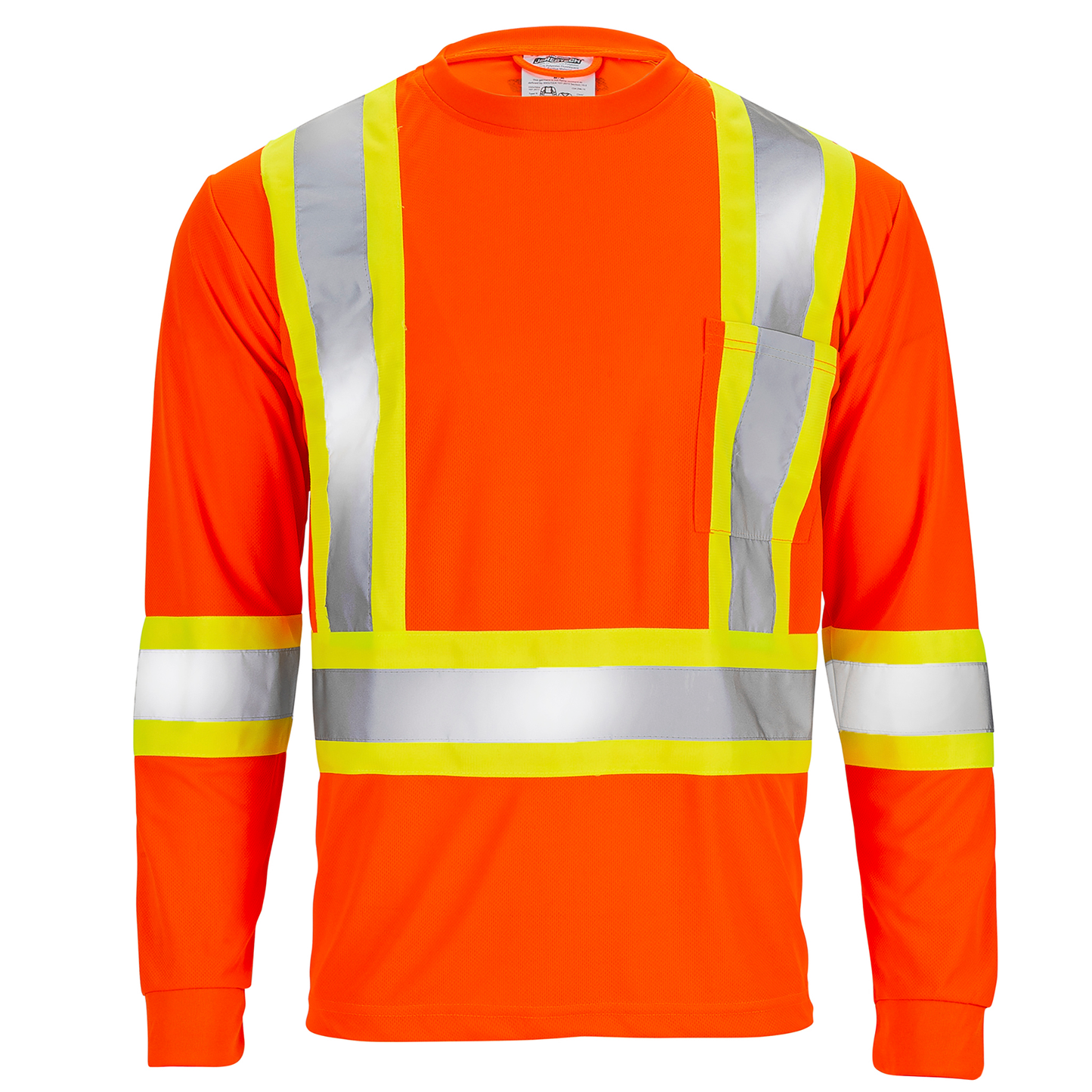 Hi-Vis Reflective Two-Tone Long Sleeve Safety Shirt