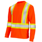 Hi-Vis Reflective Two-Tone Long Sleeve Safety Shirt