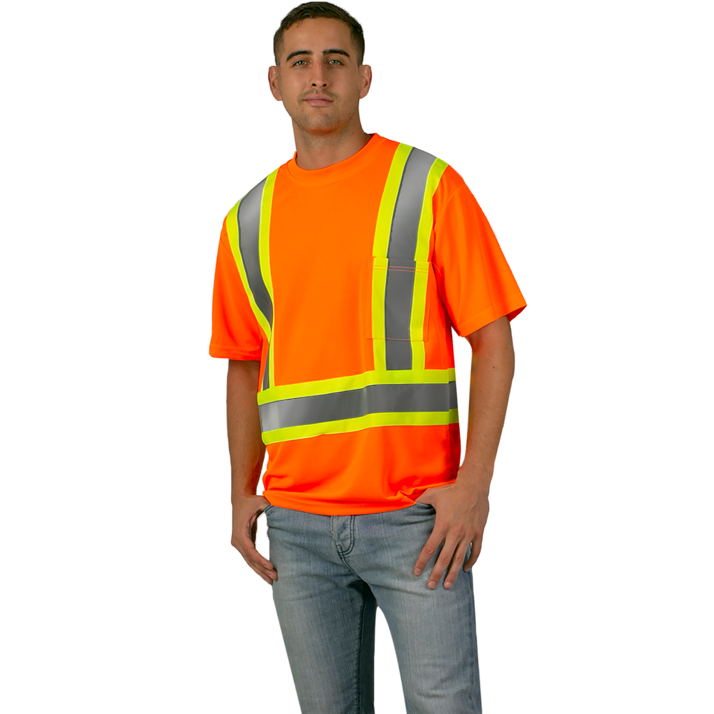 Hi-Vis Reflective Two-Tone Safety Shirt