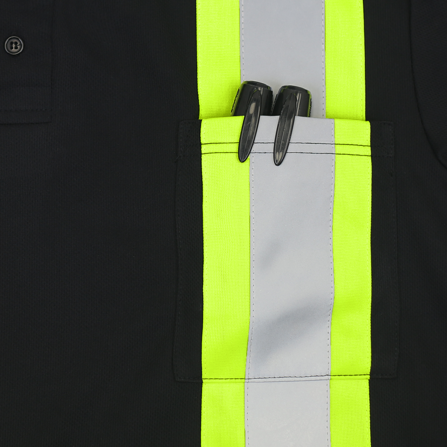 Hi-Vis Reflective Two-Tone Safety Polo Shirt