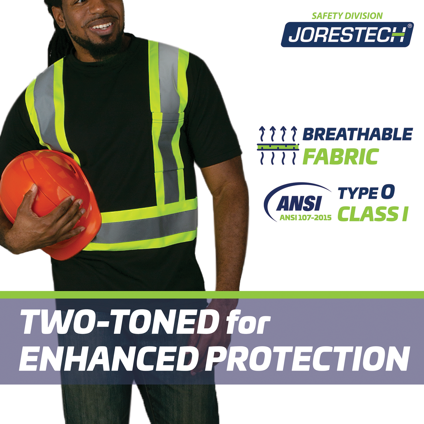 Hi-Vis Reflective Two-Tone Safety Shirt