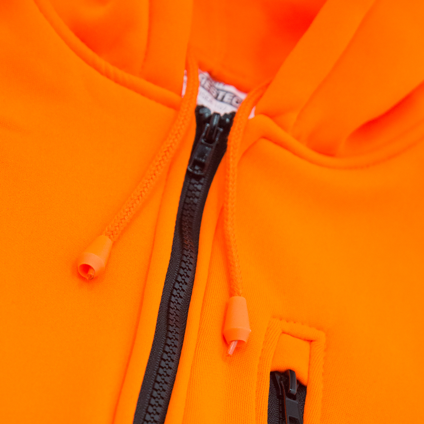 Hi-Vis Safety Hooded Sweatshirt with Reflective Stripes