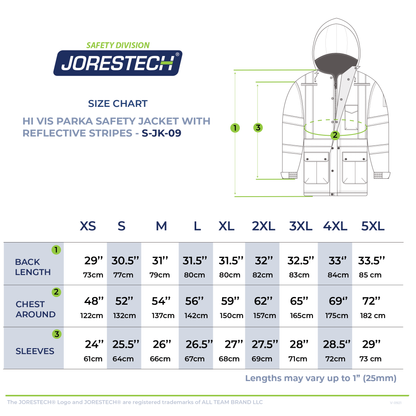 Hi-Vis Two-Tone Safety Jacket with Reflective Stripes