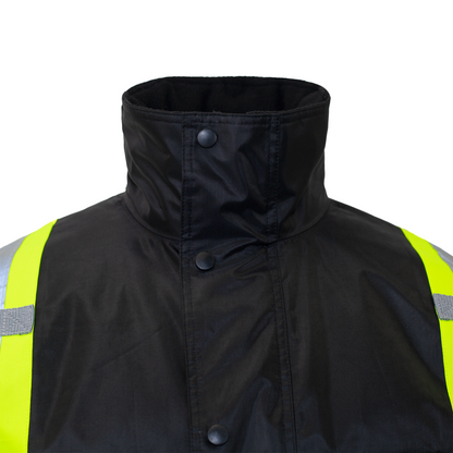 Hi-Vis Two-Tone Safety Jacket with Reflective Stripes