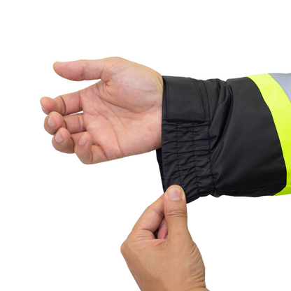 Hi-Vis Two-Tone Safety Jacket with Reflective Stripes