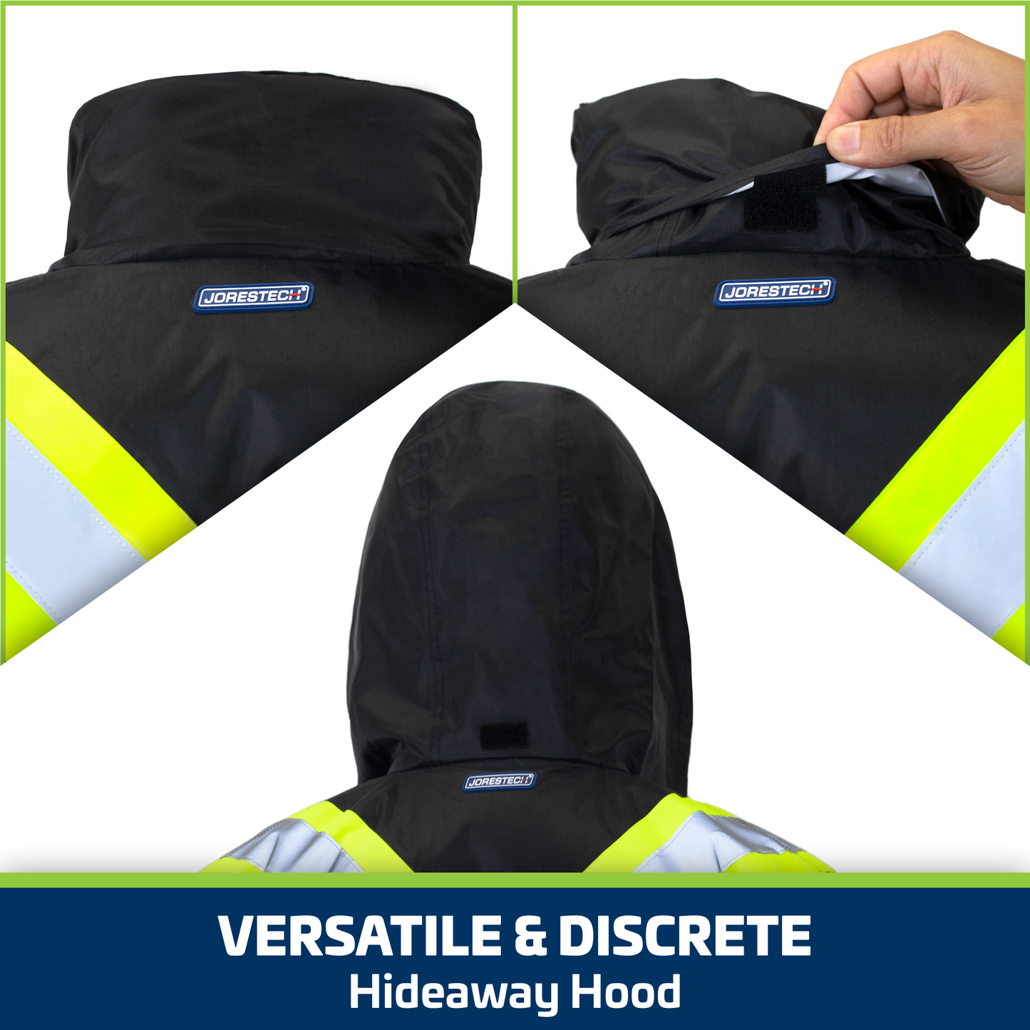 Hi-Vis Two-Tone Safety Jacket with Reflective Stripes