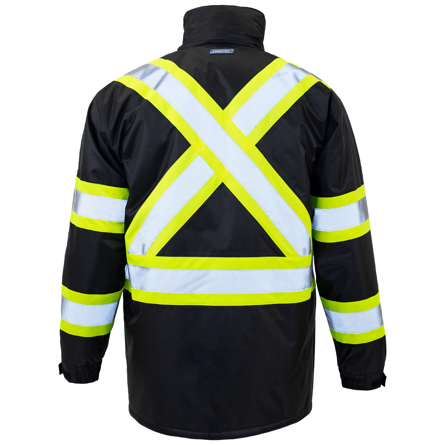 Hi-Vis Two-Tone Safety Jacket with Reflective Stripes