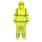 Hi-Vis Yellow Rain Set - Pants & Jacket with 2" Reflective Strips