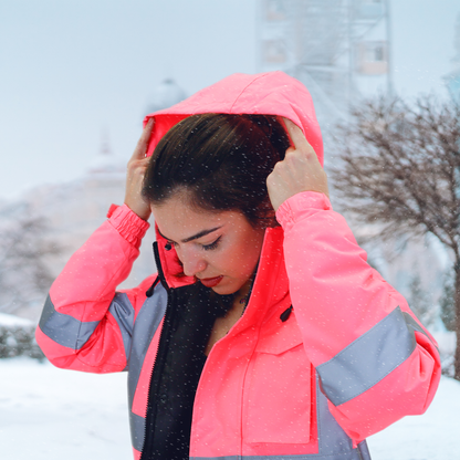Hi-Vis Pink Safety Jacket with Reflective Stripes - PinkFit Collection
