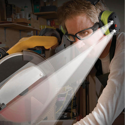 LED Lighted Earmuffs — 25dB NRR Hearing Protection