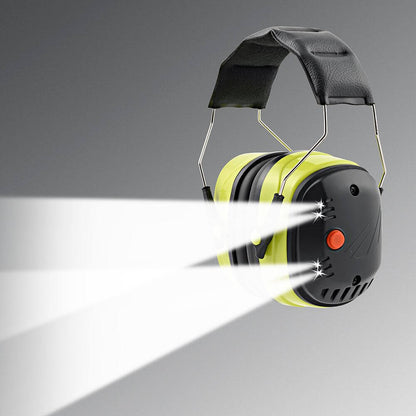LED Lighted Earmuffs — 25dB NRR Hearing Protection