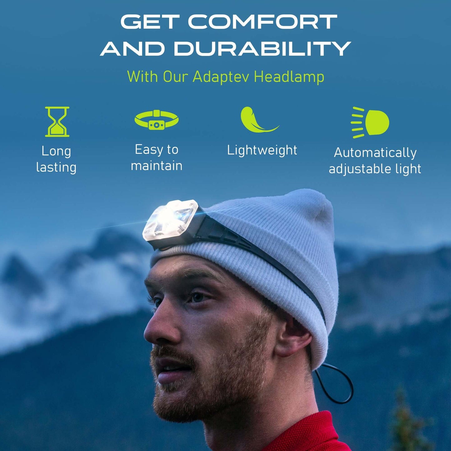 Adaptev Rechargeable Smart LED Headlamp