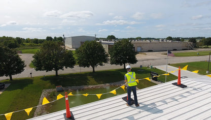 39" Perimeter Defense Cones with 30lbs Roof Edge Base