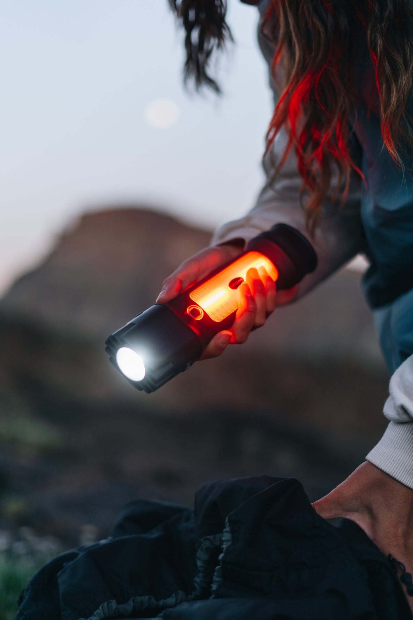 POWER Bundle Rechargeable Headlamp Hat + FLATEYE Lantern Flashlight