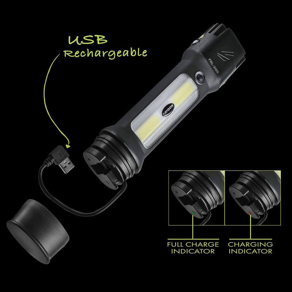 POWER Bundle Rechargeable Headlamp Hat + FLATEYE Lantern Flashlight