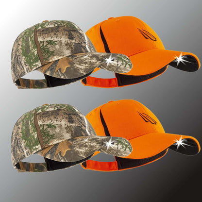 POWERCAP 3.0 Rechargeable LED Headlamp Hats — 4-Pack