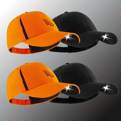 POWERCAP 3.0 Rechargeable LED Headlamp Hats — 4-Pack