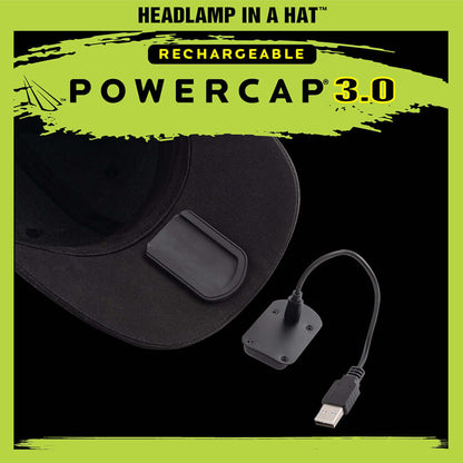 POWERCAP 3.0 Rechargeable LED Headlamp Hat