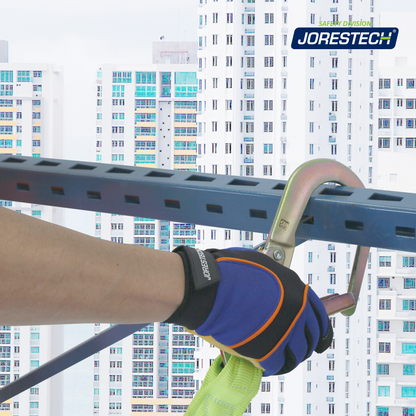 Single Leg Internal Shock-Absorbing Lanyard with Snap Hook and Scaffolding Hook
