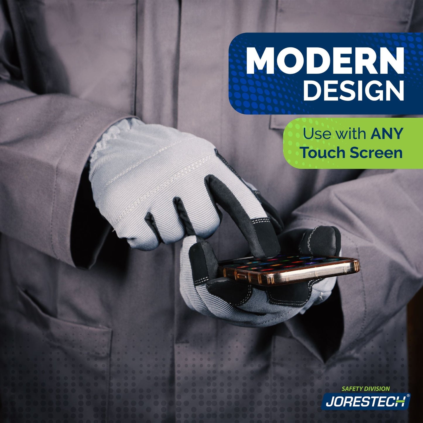 Touchscreen Safety Work Gloves – Pack of 3