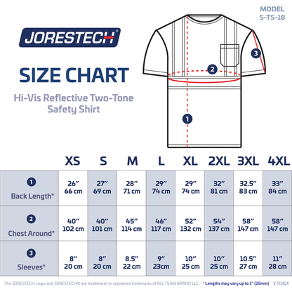Hi-Vis Reflective Two-Tone Safety Shirt