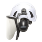Ventilated Safety Work at Height Helmet System with Face Shield and Earmuffs