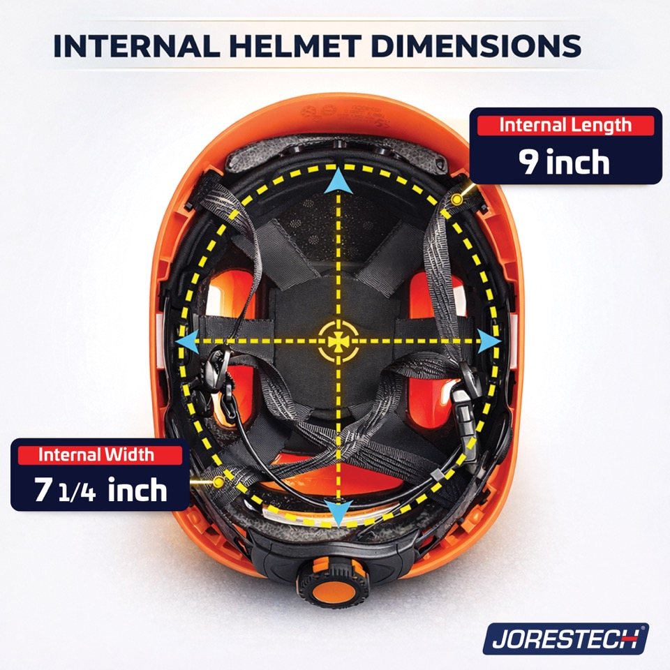 Type 2 Class C Safety Vented ABS Helmet with Eye Visor Shield