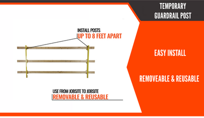 Temporary Guardrail Post
