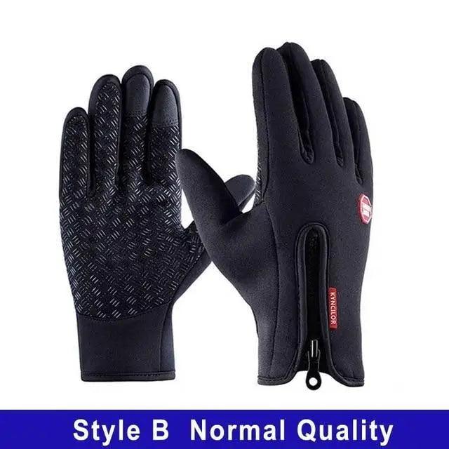 Unisex Winter Blue Touch Screen Gloves Windproof Men And Women Ski Touchscreen Texting Gloves Autumn Warm And Soft Anti Slip Gloves For Cold Weathers