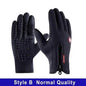 Unisex Winter Blue Touch Screen Gloves Windproof Men And Women Ski Touchscreen Texting Gloves Autumn Warm And Soft Anti Slip Gloves For Cold Weathers