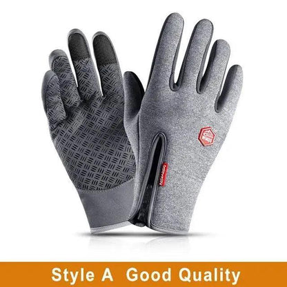 Unisex Winter Blue Touch Screen Gloves Windproof Men And Women Ski Touchscreen Texting Gloves Autumn Warm And Soft Anti Slip Gloves For Cold Weathers