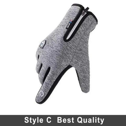 Unisex Winter Blue Touch Screen Gloves Windproof Men And Women Ski Touchscreen Texting Gloves Autumn Warm And Soft Anti Slip Gloves For Cold Weathers